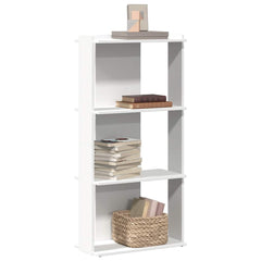 Bookcase 3-Tier Engineered Wood 60 x 30 x 120 cm White
