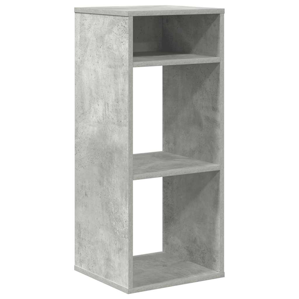 vidaXL Book Cabinet Concrete Grey 34x31x80 cm Engineered Wood 2