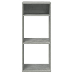 vidaXL Book Cabinet Concrete Grey 34x31x80 cm Engineered Wood 4