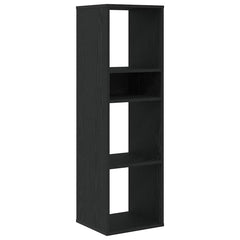 vidaXL Book Cabinet Black 34x31x112 cm Engineered Wood 2