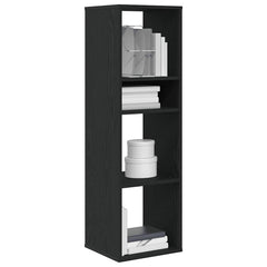 vidaXL Book Cabinet Black 34x31x112 cm Engineered Wood 1