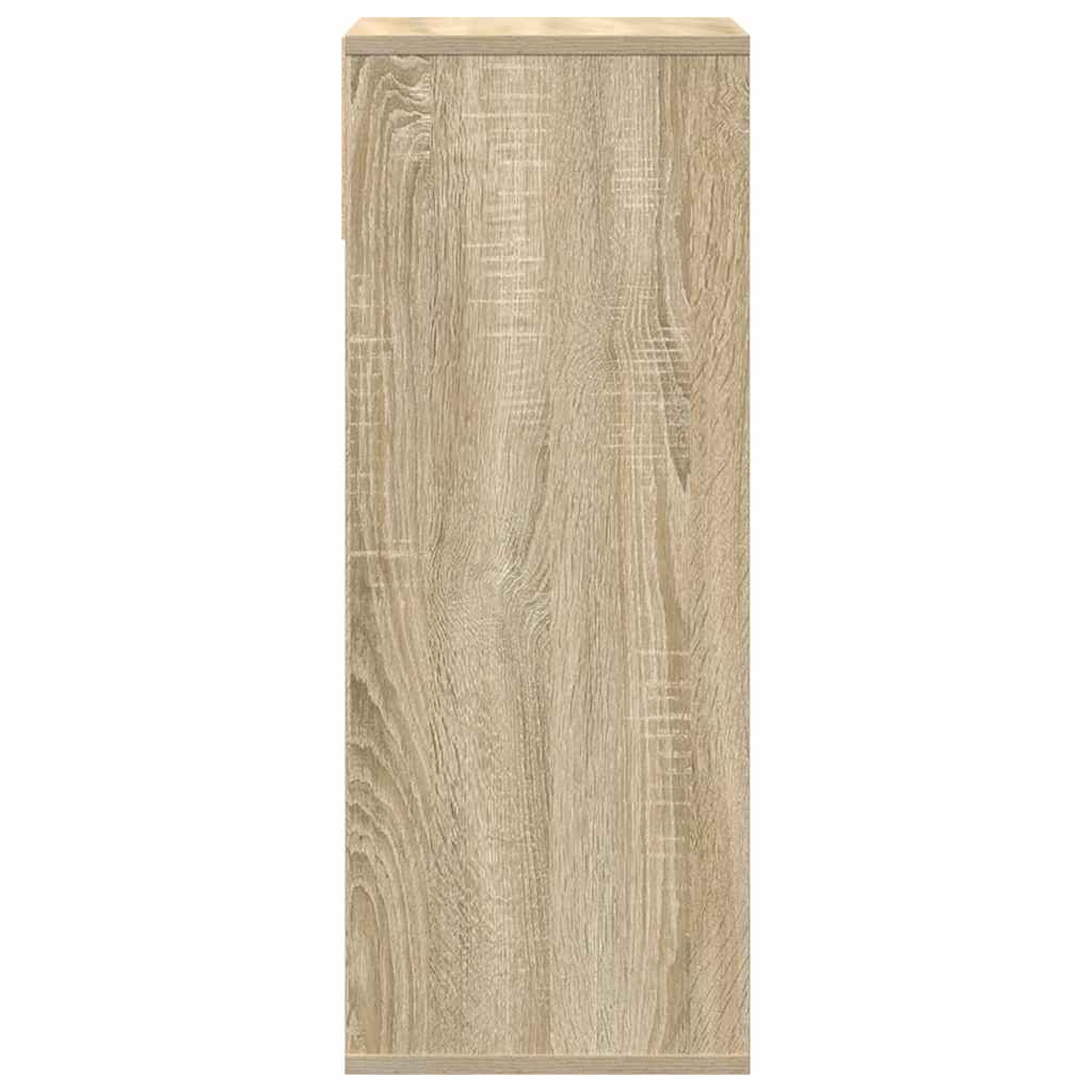vidaXL Book Cabinet Sonoma Oak 34x31x80 cm Engineered Wood 5