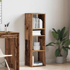 vidaXL Book Cabinet Old Wood 34x31x112 cm Engineered Wood 3