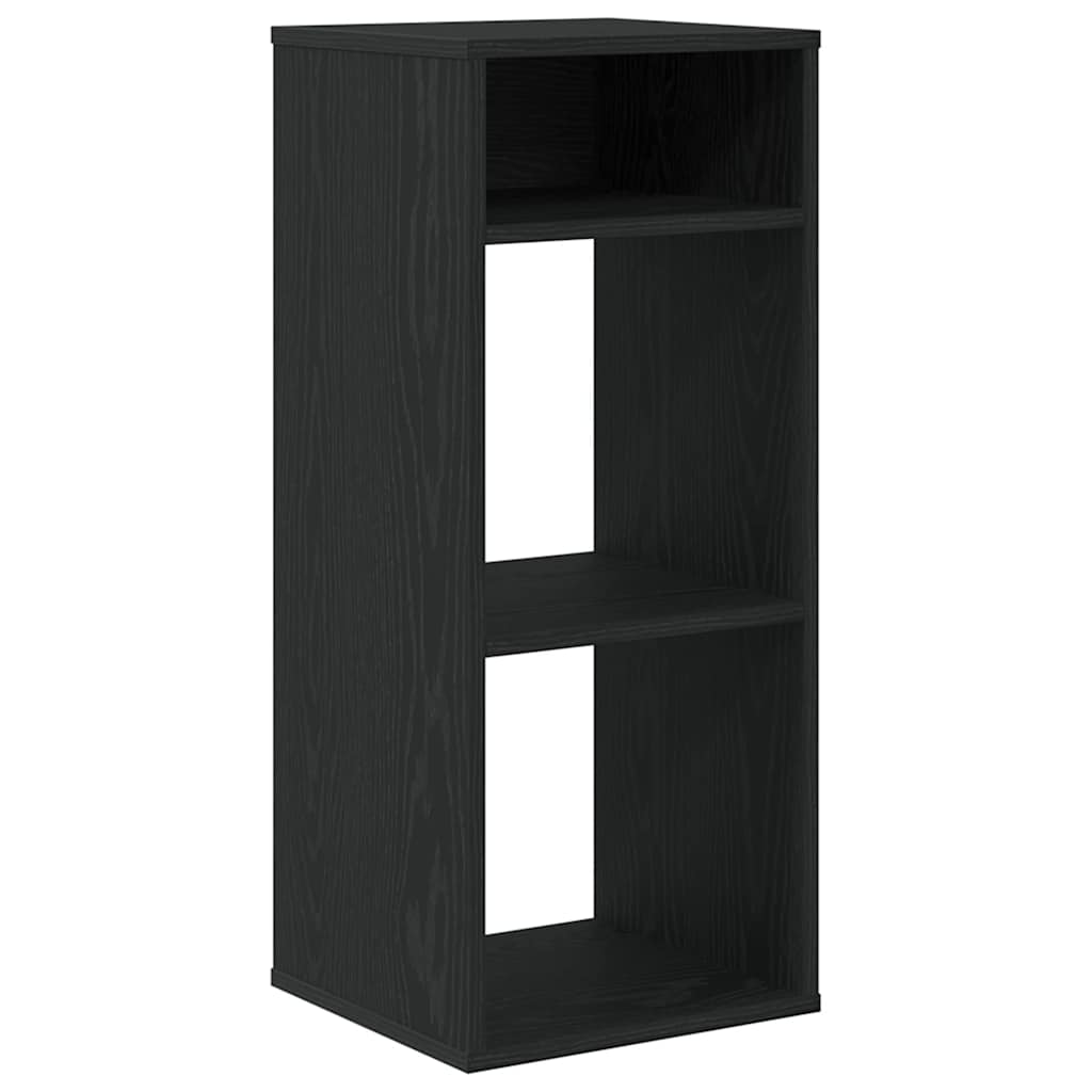 vidaXL Book Cabinet Black 34x31x80 cm Engineered Wood 2
