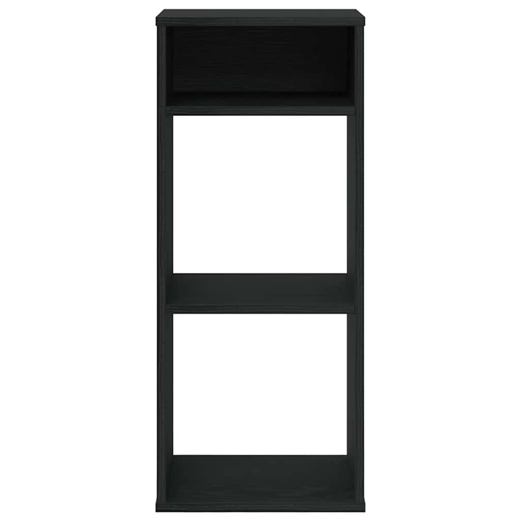 vidaXL Book Cabinet Black 34x31x80 cm Engineered Wood 4