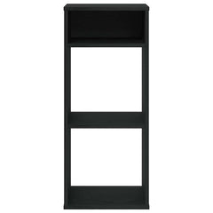 vidaXL Book Cabinet Black 34x31x80 cm Engineered Wood 4