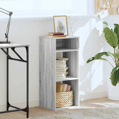 vidaXL Book Cabinet Grey Sonoma 34x31x80 cm Engineered Wood 3