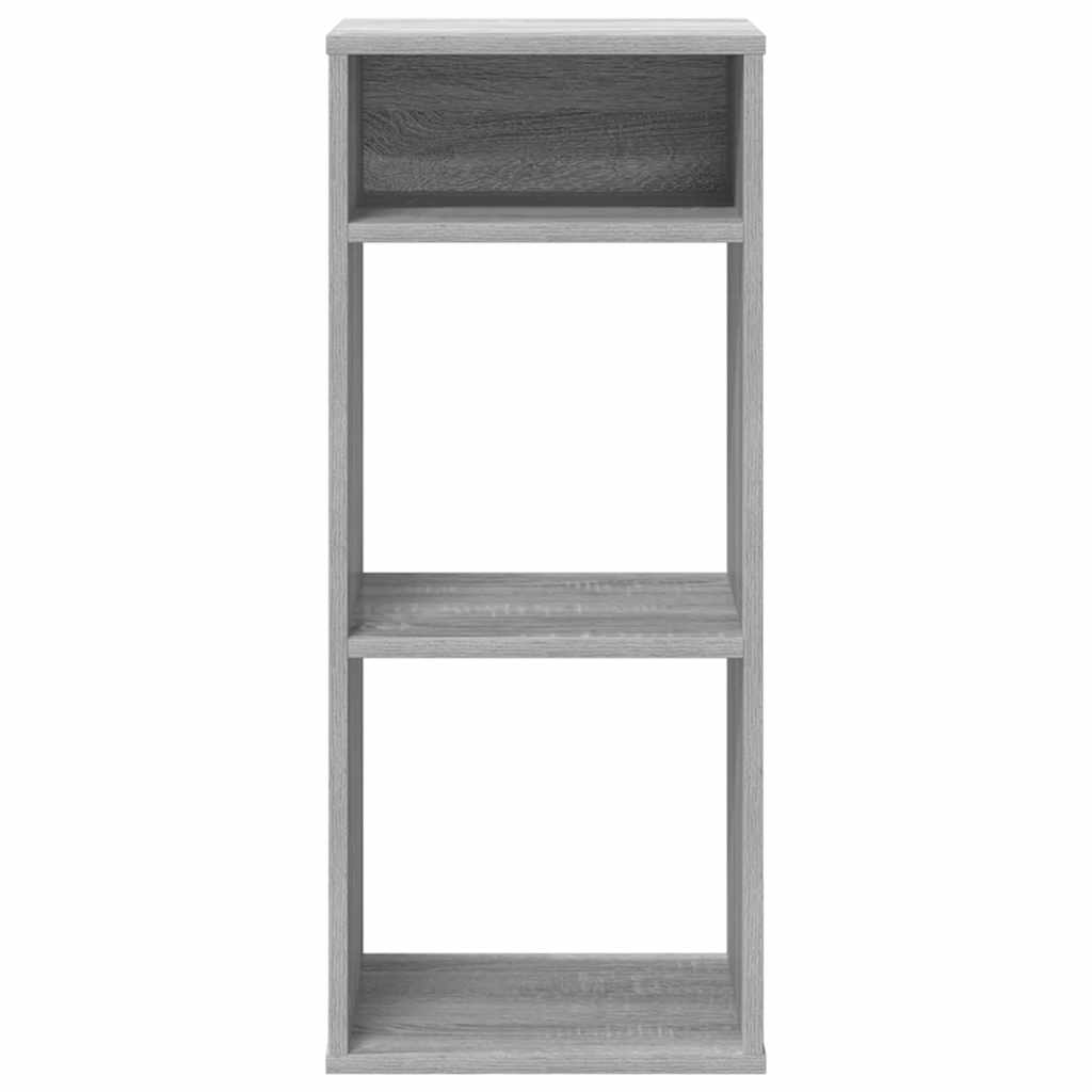 vidaXL Book Cabinet Grey Sonoma 34x31x80 cm Engineered Wood 4