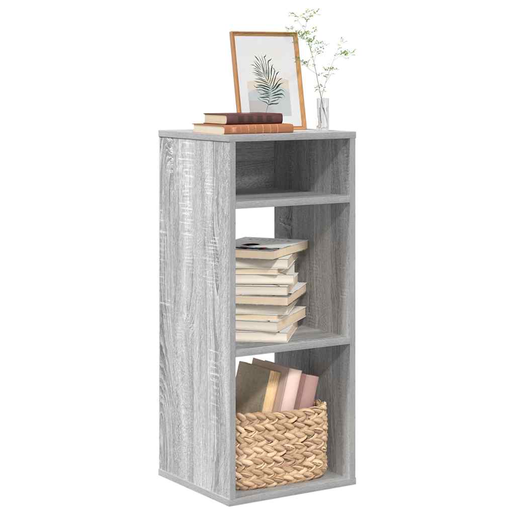 vidaXL Book Cabinet Grey Sonoma 34x31x80 cm Engineered Wood 1