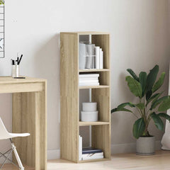 vidaXL Book Cabinet Sonoma Oak 34x31x112 cm Engineered Wood 3