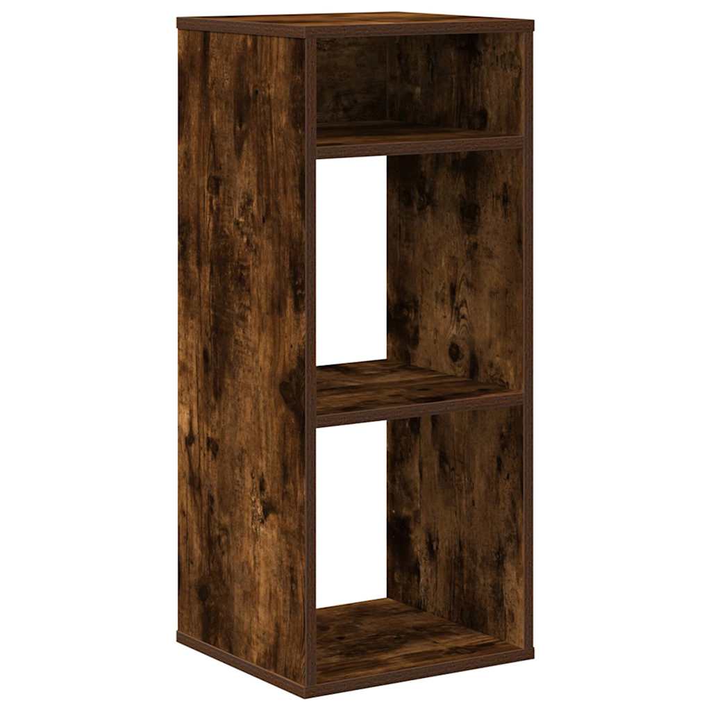 vidaXL Book Cabinet Smoked Oak 34x31x80 cm Engineered Wood 2