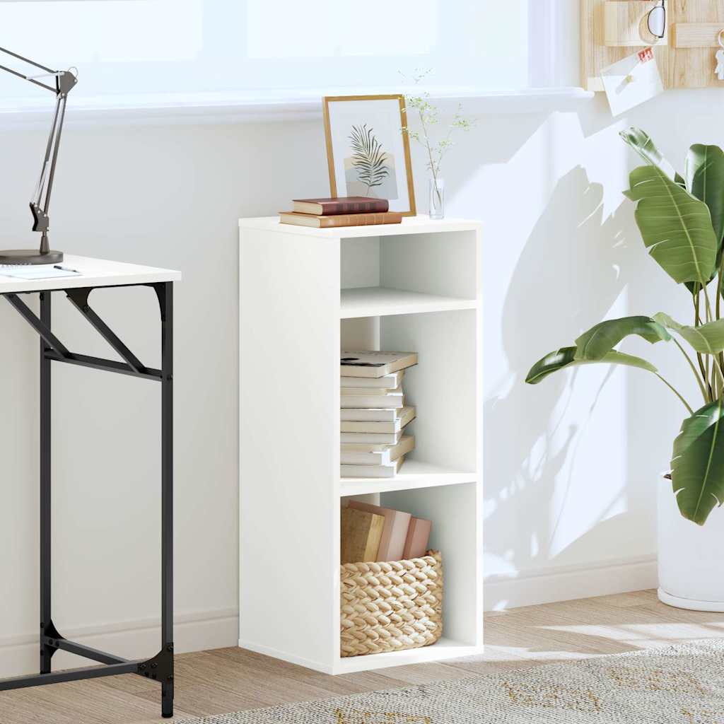 vidaXL Book Cabinet White 34x31x80 cm Engineered Wood 3