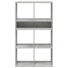 vidaXL Book Cabinet Concrete Grey 66x31x112 cm Engineered Wood 4