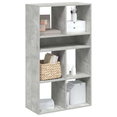 vidaXL Book Cabinet Concrete Grey 66x31x112 cm Engineered Wood 1