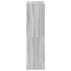 vidaXL Book Cabinet Grey Sonoma 66x31x112 cm Engineered Wood 5