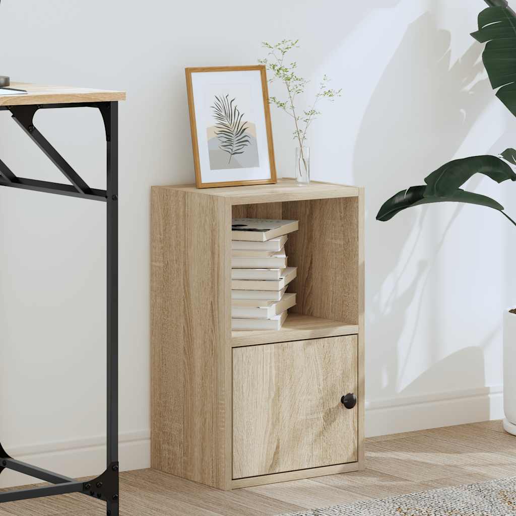 vidaXL Bookcase Sonoma Oak 31x24x52 cm Engineered Wood 3