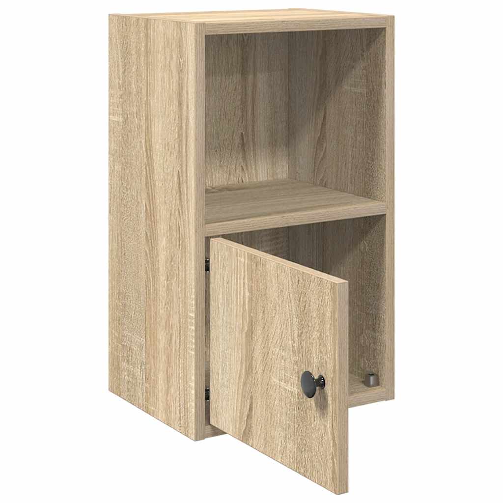 vidaXL Bookcase Sonoma Oak 31x24x52 cm Engineered Wood 4