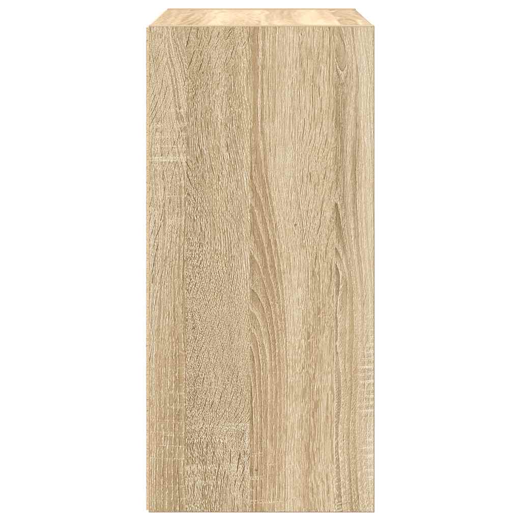 vidaXL Bookcase Sonoma Oak 31x24x52 cm Engineered Wood 6