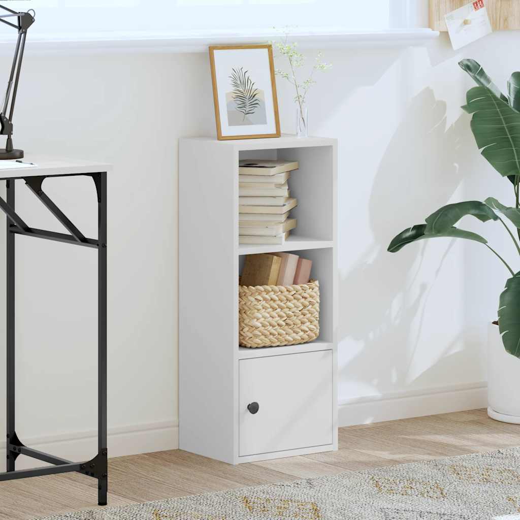Bookcase 31x24x77 cm Engineered Wood Height 77 cm White