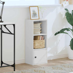 Bookcase 31x24x77 cm Engineered Wood Height 77 cm White