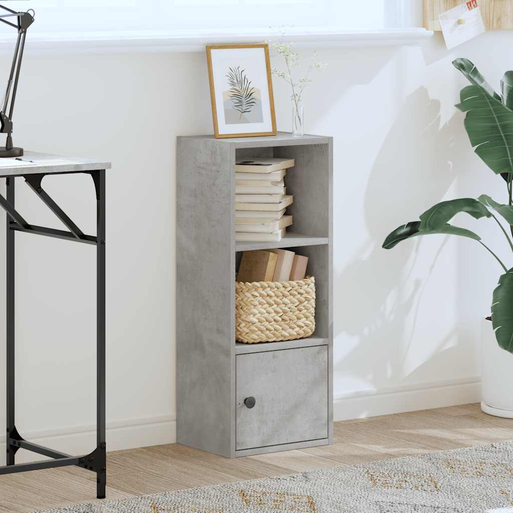 vidaXL Bookcase Concrete Grey 31x24x77 cm Engineered Wood 3