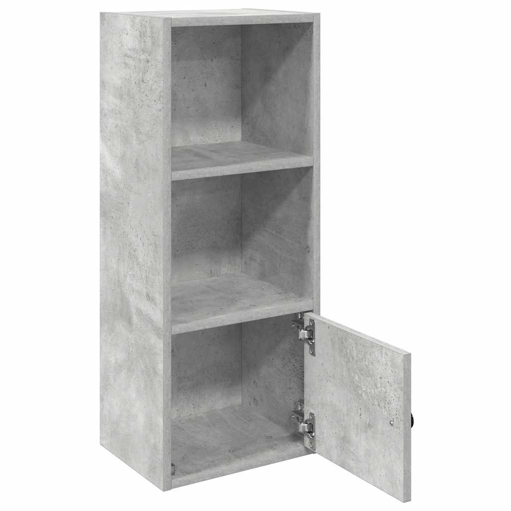 vidaXL Bookcase Concrete Grey 31x24x77 cm Engineered Wood 4