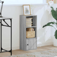 vidaXL Bookcase Grey Sonoma 31x24x77 cm Engineered Wood 3