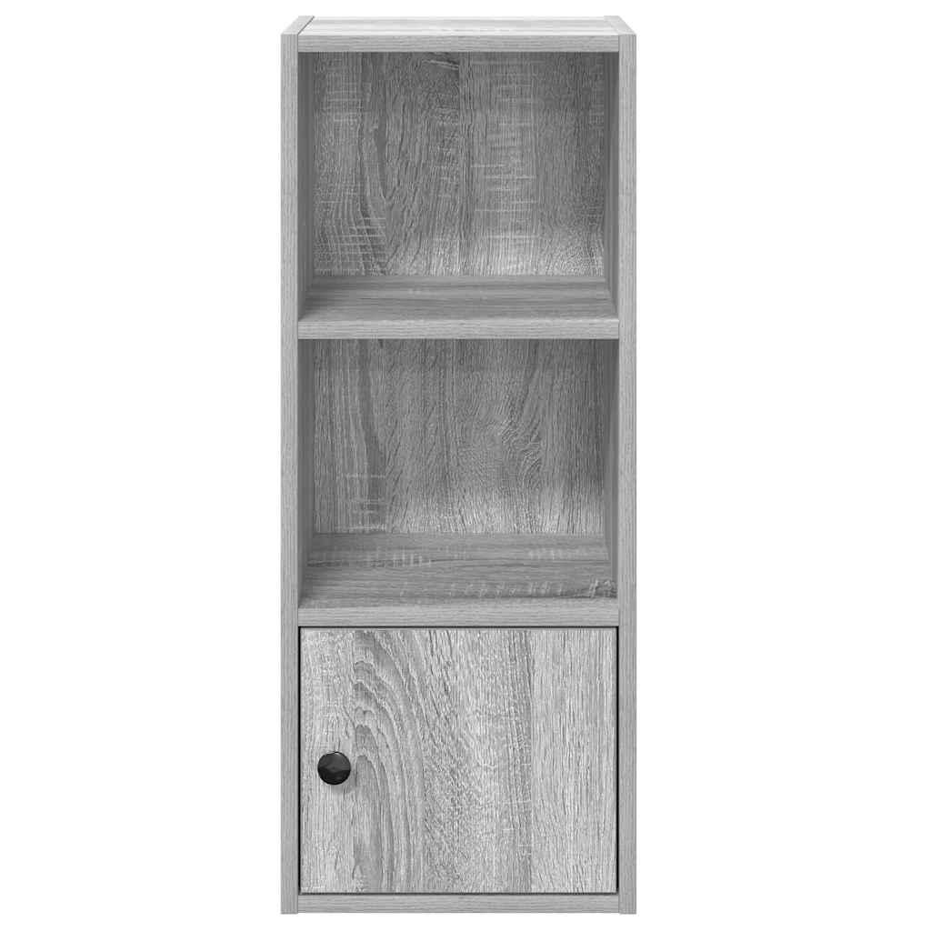 vidaXL Bookcase Grey Sonoma 31x24x77 cm Engineered Wood 5