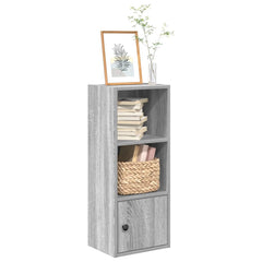 vidaXL Bookcase Grey Sonoma 31x24x77 cm Engineered Wood 1