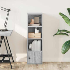 vidaXL Bookcase Grey Sonoma 31x24x102 cm Engineered Wood 3