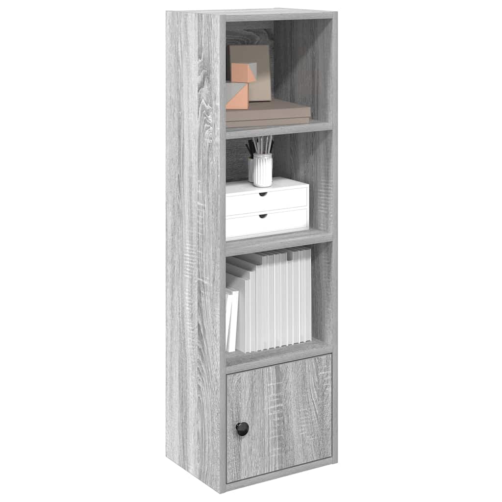 vidaXL Bookcase Grey Sonoma 31x24x102 cm Engineered Wood 1