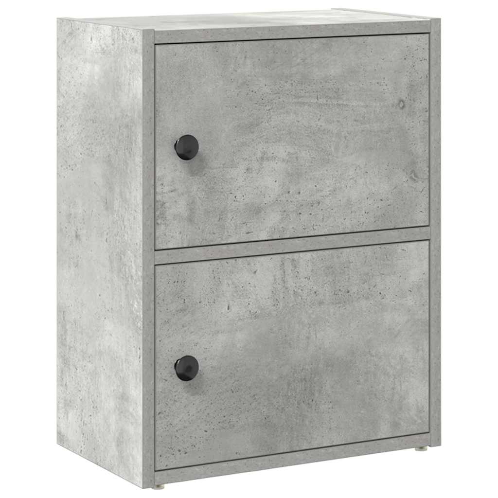 vidaXL Bookcase Concrete Grey 40x24x52 cm Engineered Wood 2