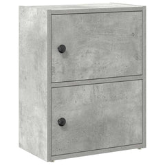 vidaXL Bookcase Concrete Grey 40x24x52 cm Engineered Wood 2