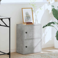 vidaXL Bookcase Concrete Grey 40x24x52 cm Engineered Wood 3