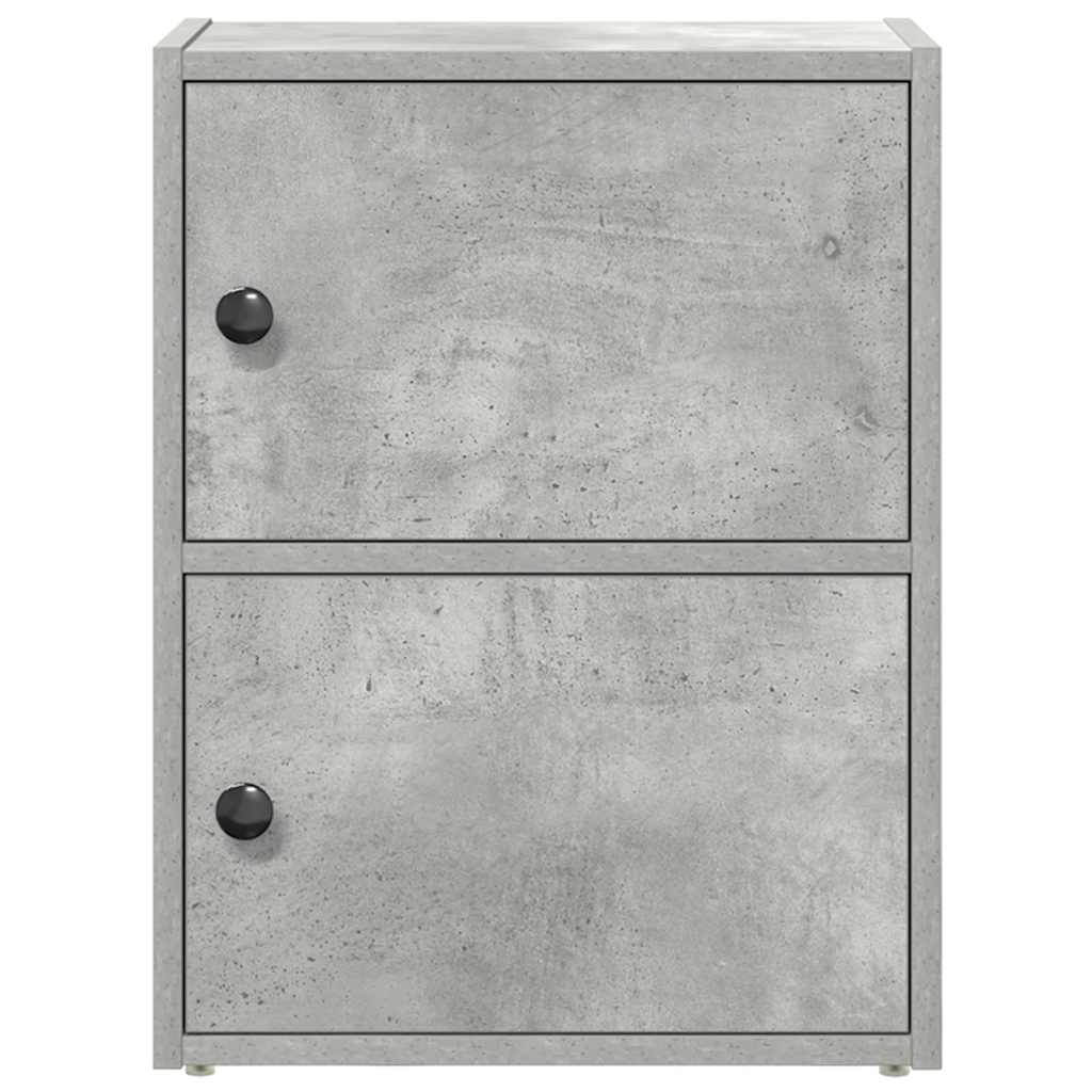vidaXL Bookcase Concrete Grey 40x24x52 cm Engineered Wood 4