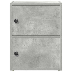 vidaXL Bookcase Concrete Grey 40x24x52 cm Engineered Wood 4