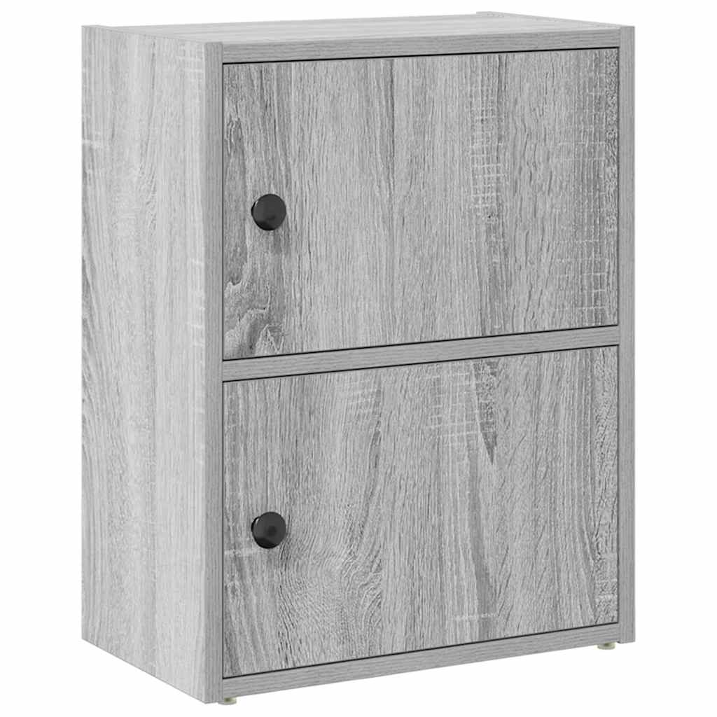 vidaXL Bookcase Grey Sonoma 40x24x52 cm Engineered Wood 2