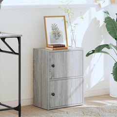 vidaXL Bookcase Grey Sonoma 40x24x52 cm Engineered Wood 3