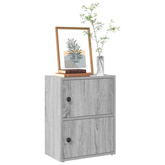 vidaXL Bookcase Grey Sonoma 40x24x52 cm Engineered Wood 1