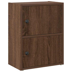 vidaXL Bookcase Brown Oak 40x24x52 cm Engineered Wood 2
