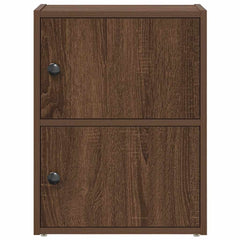 vidaXL Bookcase Brown Oak 40x24x52 cm Engineered Wood 4