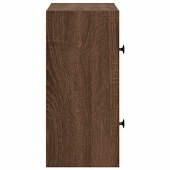 vidaXL Bookcase Brown Oak 40x24x52 cm Engineered Wood 6