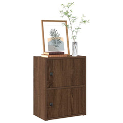 vidaXL Bookcase Brown Oak 40x24x52 cm Engineered Wood 1