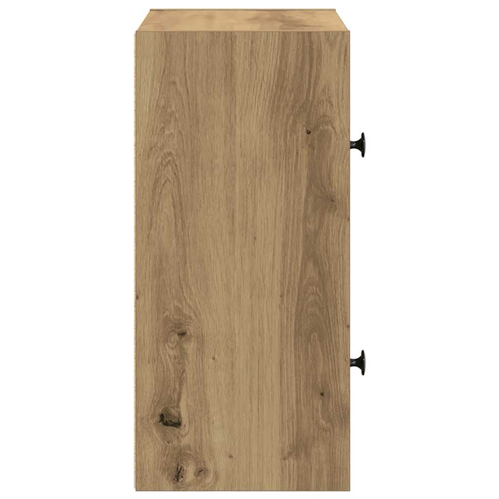 vidaXL Bookcase Artisan Oak 40x24x52 cm Engineered Wood 6