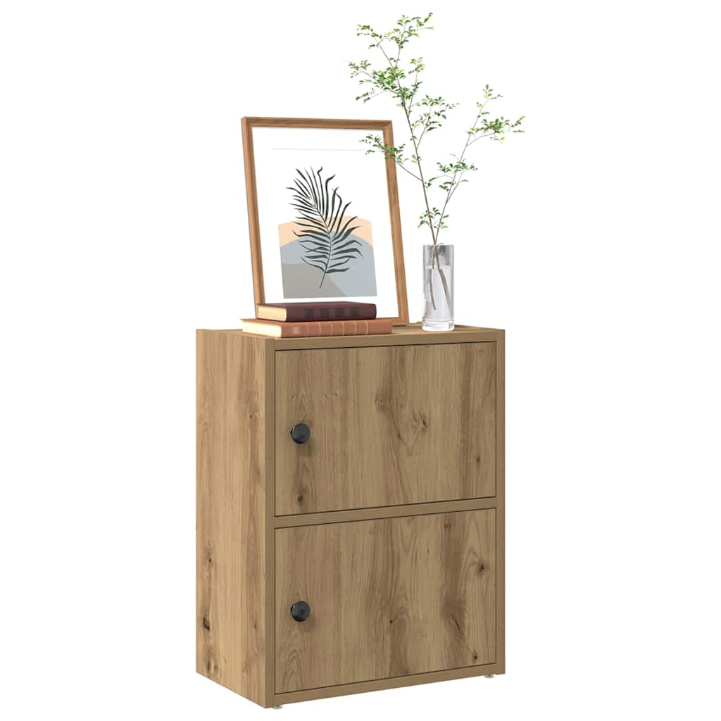 vidaXL Bookcase Artisan Oak 40x24x52 cm Engineered Wood 1