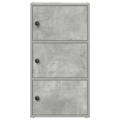 vidaXL Bookcase Concrete Grey 40x24x77 cm Engineered Wood 4