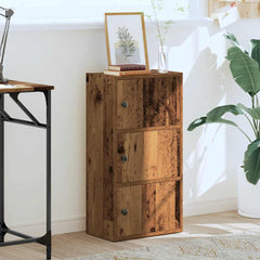 vidaXL Bookcase Old Wood 40x24x77 cm Engineered Wood 3