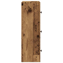 vidaXL Bookcase Old Wood 40x24x77 cm Engineered Wood 6