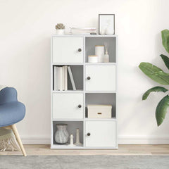 vidaXL Bookcase White 60x24x101.5 cm Engineered Wood 3