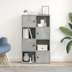 vidaXL Bookcase Concrete Grey 60x24x101.5 cm Engineered Wood 3